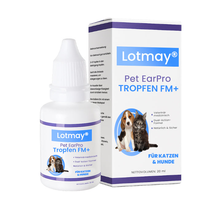 🏷️ EXKLUZÍVNA PONUKA! ZĽAVA 50 % | Lotmay® Pet EarPro kvapky do uší FM+