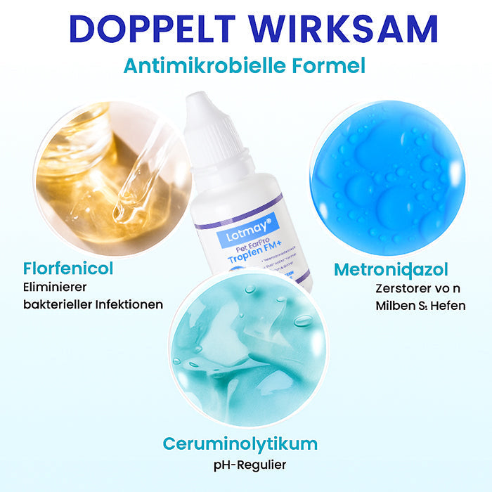 🏷️ EXKLUZÍVNA PONUKA! ZĽAVA 50 % | Lotmay® Pet EarPro kvapky do uší FM+