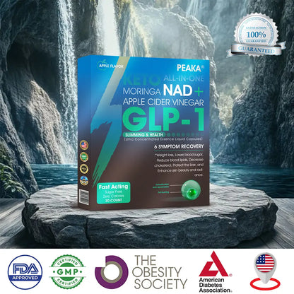 Oficiálny autorizovaný obchod PEAKA® GLP-1 Slimming & Health Ultra Concentrated Essence Liquid Pearls - NAD+ Moringa & ACV & Keto BHB (✅rýchly, dlhotrvajúci účinok, riešenie cukrovky, obezity a kardiovaskulárnych ochorení)